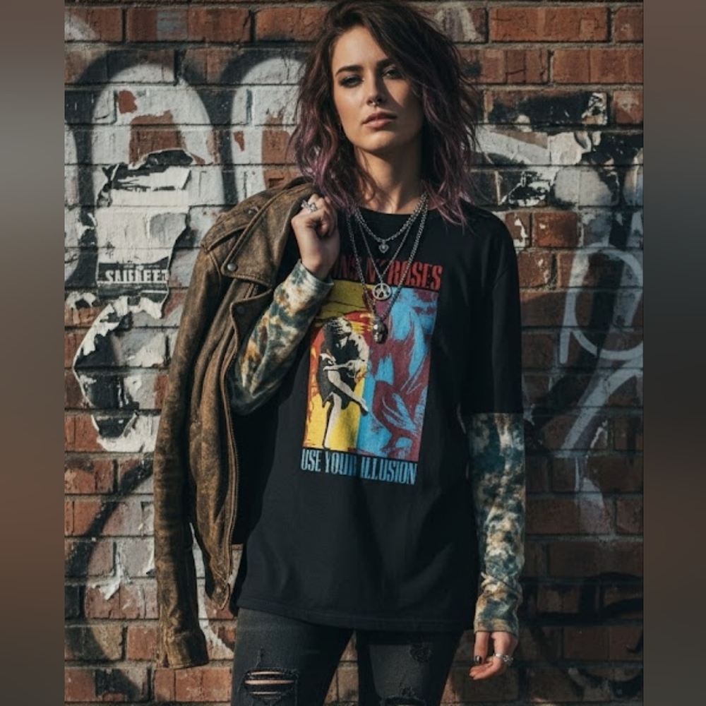 GUNS 'N Roses tie dye tee size XL